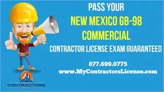 New Mexico GB-98 Commercial Contractor License 🔨 Pass Your Exam Guaranteed!