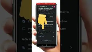 auto delete youtube history| delete youtube search history#shorts #ytshort #youtube