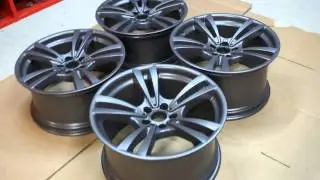 TeamAPT  Pulverbeschichten Anthrazit Audi Steingrau pulvern lackieren Felgenveredelung polieren