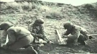Archive film footage of Americans training on D-Day at Braunton, North Devon