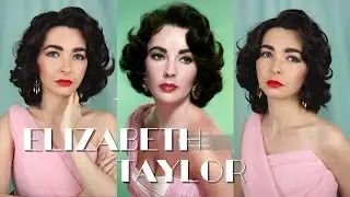 Elizabeth Taylor hair and makeup transformation! 1950s glam 💋