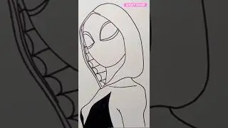 How To Draw Ghost-Spider | Spider-Man 2023 #shorts #drawingshorts #drawing #ghostspider