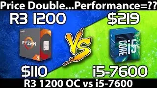 Ryzen 3 1200 OC (3.9GHz) vs i5 7600 || Comparison