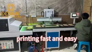 Doyan high quality Flatbed screen printing machine with belt#screenprinter #screenprinting #machine