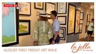 La Jolla First Friday Art Walk Aug. 2022 #lajolla #artwalk #event #firstfridays