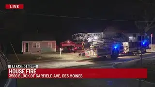 Des Moines home evacuated as fire breaks out in basement
