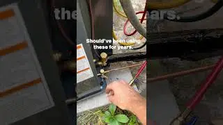 Hvac Low Loss fitting makes hooking to the high side a breeze