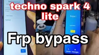 Tecno Spark 4 Lite (Frp Google Account) Unlock Android 10 @11 Tecno from bypass lataste security