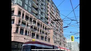 TTC 2016 Bombardier Flexity Outlook Departing Dufferin Street & King Street West
