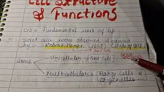 Cell- the fundamental unit of life