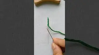 Beautiful Stem stitch tutorial #embroidery #stemstitch #shorts #stitch