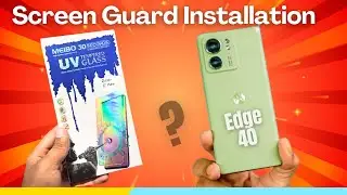 Tempered Glass Installation 2025 | Uv Screen protector Installation |Tempered Glass For Moto Edge 60
