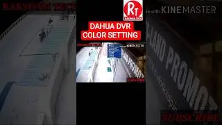 dahua dvr color setting #cctv