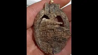 #ww2  #panzer Assault Badge Panzerkampfabzeichen relic Kurland. Courland. #medal #metaldetecting