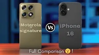 Motorola Signature vs iPhone 16 &ndash; Budget vs Flagship!