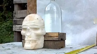 32 ACP vs. zombie ballistics skull - Penetration Test