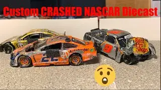 My New CUSTOM CRASHED NASCAR 1/64 DIECAST