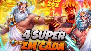 QUATRO SUPER EM CADA ⚡ ZEUS VS HADES⚡ GATES OF OLYMPUS SUPER SCATTER ⚡ 20min de briga🔥