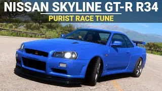 Forza Horizon 5 Tuning - 2002 Nissan Skyline GTR R34 - FH5 Purist Race Build, Tune & Gameplay