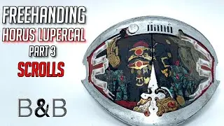 Freehanding Horus Lupercal, part 3: Scrolls