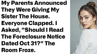 My Parents Decided to Give My Sister the House—And the Entire Family Reacted Wildly