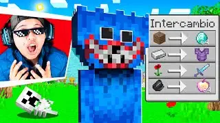 PASO MINECRAFT PERO HUGGY WUGGY ME DA ITEMS OP 😱🔵🔪 | Pathofail