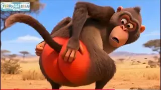 Baboon Song - A Funny Monkey Song and Monkey Bum Dance For Kids | Kids Songs & Nursery Rhymes