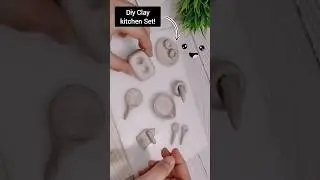 Amazing technique make kitchen set with polymer clay| Miniature clay kitchen set | Primitive kitchen