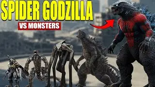 Spider Godzilla vs Giant Monsters | 3D Monster Size Comparison | Ultimate Monsterverse Battle