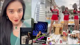 Tanya mittle celebrating her birthday party in Burj Al Arab 😱❤️/Marina cruise 😱❤️🥰