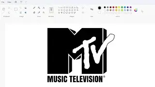How to draw the MTV logo using MS paint | How to draw on your computer