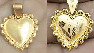 Gold Pan locket design gold Dil locket banana how to gold locket kaise banata hai #video #trending 