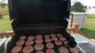 Grilling Black Angus Burgers