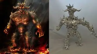 Phlegyas - Aluminum Foil Sculpture
