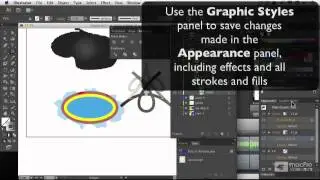 Illustrator CS6 102: Объекты и слои: Создание карты - 18. Графические стили