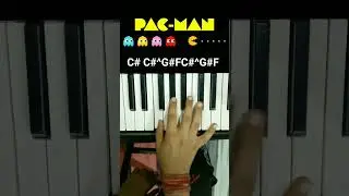 Pac-Man Theme Song | Piano Tutorial | #pianolessons #pianotutorial #shorts