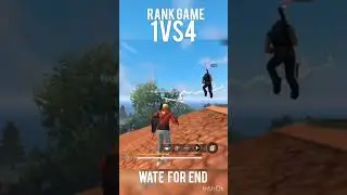 1vs4🎮✌me- br ranck full squad Wackout 🎮#starshorts #freefire #gameplay