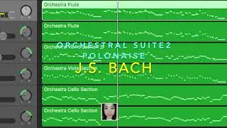Make Mac /ipad your own orchestra/choir:Bach Orchestral Suite 2 in B minor BWV1067 POLONAISE