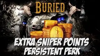 Black Ops 2: Buried Zombies - Extra Sniper Points Persistent Perk | Insane Point Builder!