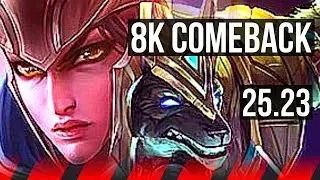 QUINN vs NASUS (TOP) | 8k comeback | EUW Master | 25.23