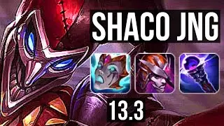 SHACO vs GRAVES (JNG) | 4.1M mastery, 1300+ games, 13/3/16, Legendary | EUW Master | 13.3