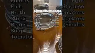 Pressure can | Water bath can #canning #foodpreservation