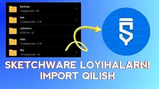 SKETCHWAREDA LOYIHALARNI IMPORT QILISH || VA YASHRIN FAYLLARNI OCHISH