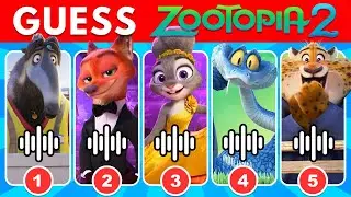 Can You Guess These Zootopia 2 Voices? 🔊🎶 Disney's Zootopia 2 Voice Quiz | Judy🐰 Nick🦊 Gary🐍 Flash🦥