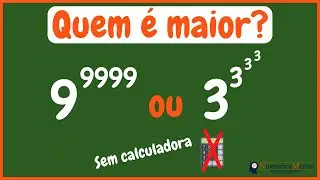 😱 MATEMÁTICA | Vamos descobrir qual das potências é maior sem usar a calculadora