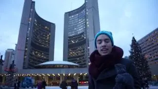 Skating at Nathan Phillips Square