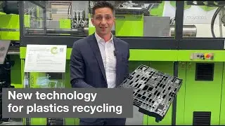 Closed recycling loop in injection moulding : Dolly pallets made from recycled plastic flakes