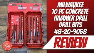 Milwaukee 10 Pc Drill Bits for Concrete Hammer Drill 48-20-9058 REVIEW