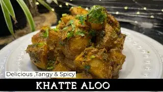 Chatpate Khatte Aloo -Masala Aloo / Spicy Potato - Dry Aloo Sabji - Bombay Potatoes
