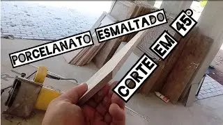 Corte 45° em porcelanato esmaltado, por que lasca tanto.